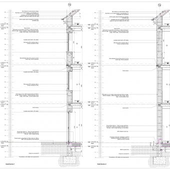 A drawing produced for the Hazel Grove project, using Revit.
